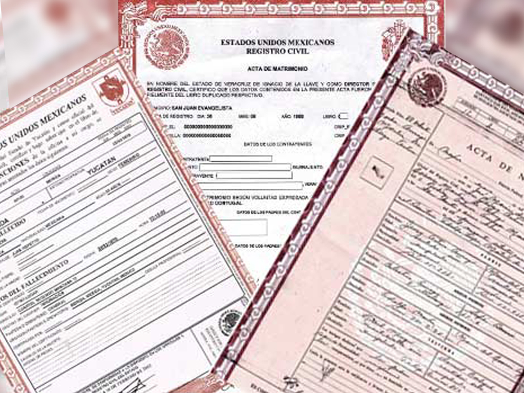 Aclaración, rectificación y modificación de actas del estado civil en México